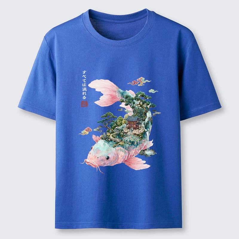 Tokyo-Tiger Journey Of The Flowing Koi Classic T-Shirt
