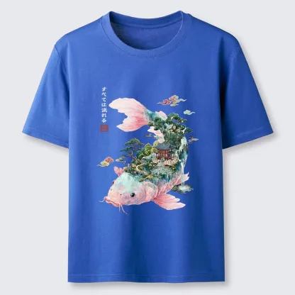 Tokyo-Tiger Journey Of The Flowing Koi Classic T-Shirt