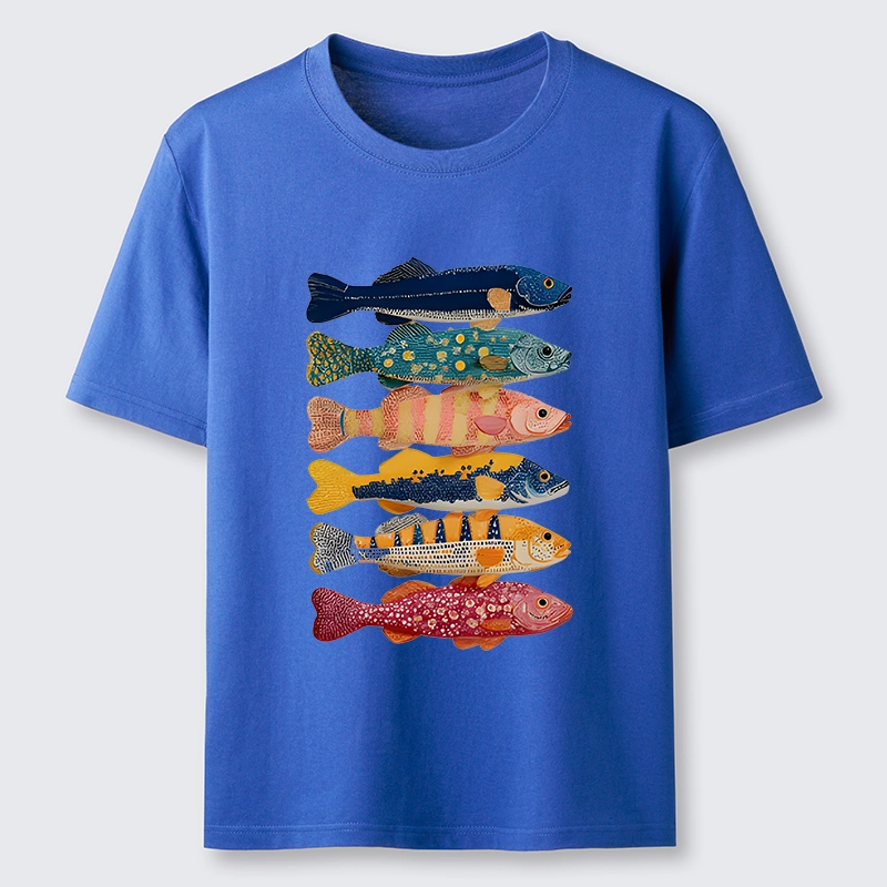 Tokyo-Tiger Colorful Fish Art Collection Classic T-Shirt