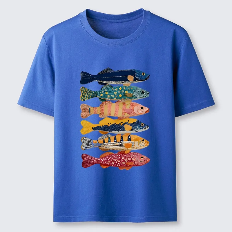 Tokyo-Tiger Colorful Fish Art Collection Classic T-Shirt