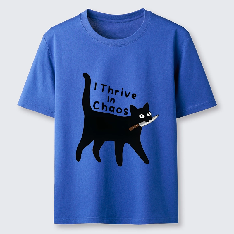 Tokyo-Tiger Chaotic Black Cat With Knife Classic T-Shirt