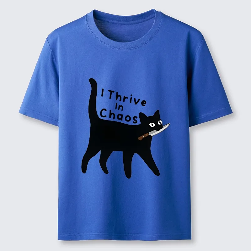 Tokyo-Tiger Chaotic Black Cat With Knife Classic T-Shirt