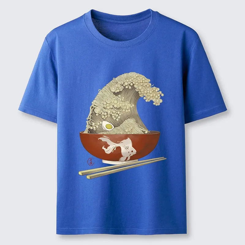 Tokyo-Tiger Kanagawa Noodle Wave Food Art Classic T-Shirt
