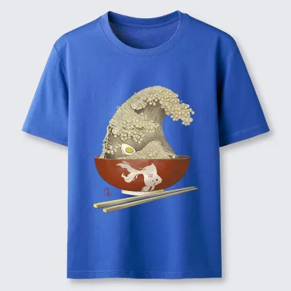 Tokyo-Tiger Kanagawa Noodle Wave Food Art Classic T-Shirt