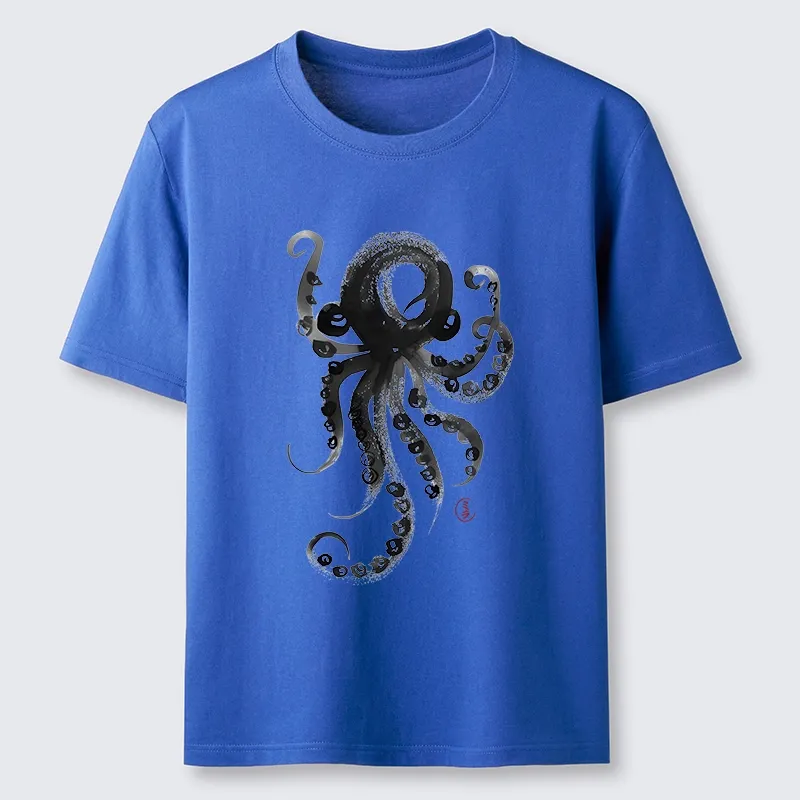 Tokyo-Tiger Japanese Ink Octopus Art Classic T-Shirt