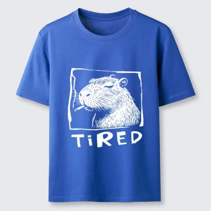 Tokyo-Tiger Tired Life Funny Capybara Art Classic T-Shirt