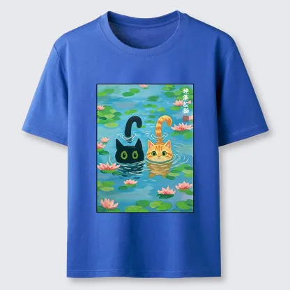 Tokyo-Tiger Cats In The Lotus Pond Classic T-Shirt