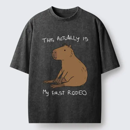 Tokyo-Tiger First Rodeo Capybara Washed T-Shirt