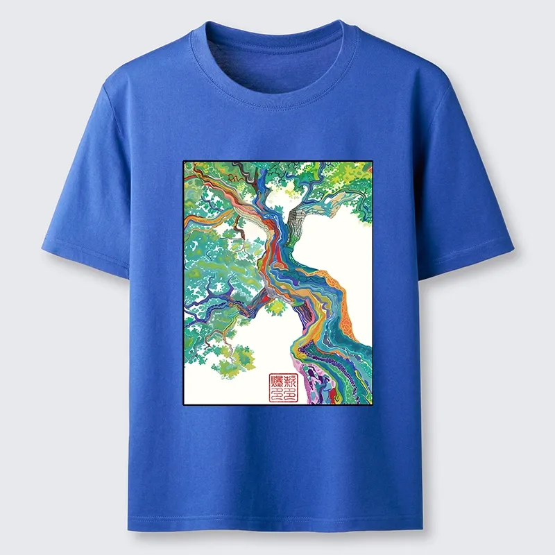 Tokyo-Tiger Colorful Magic Tree Classic T-Shirt