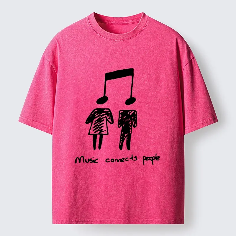 Tokyo-Tiger Music Is The Universal Language Washed T-Shirt