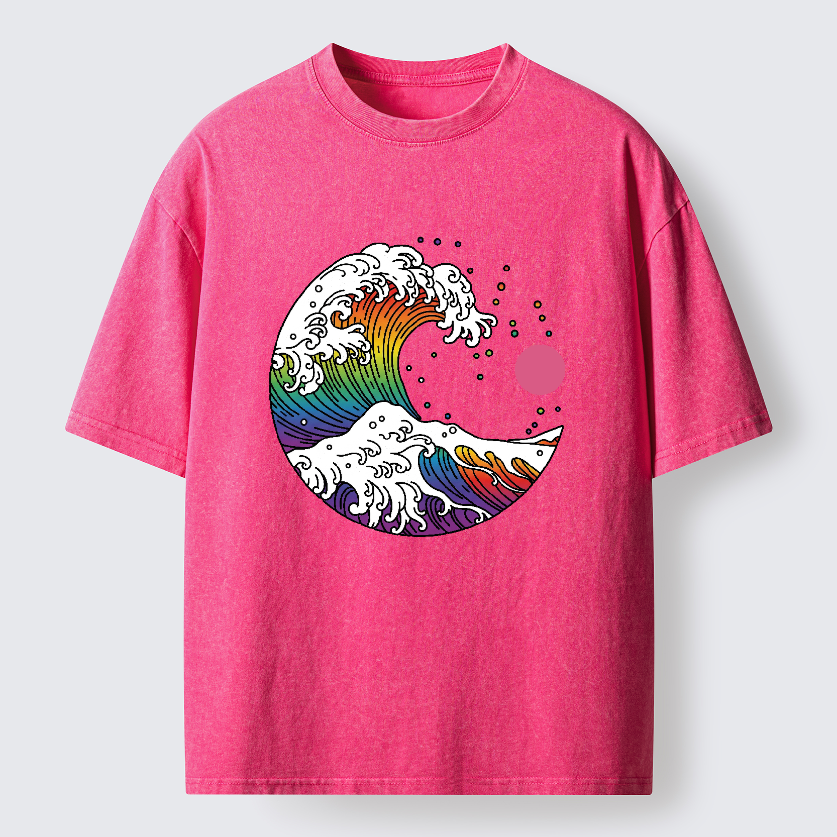 Tokyo-Tiger Rainbow Waves Washed T-Shirt