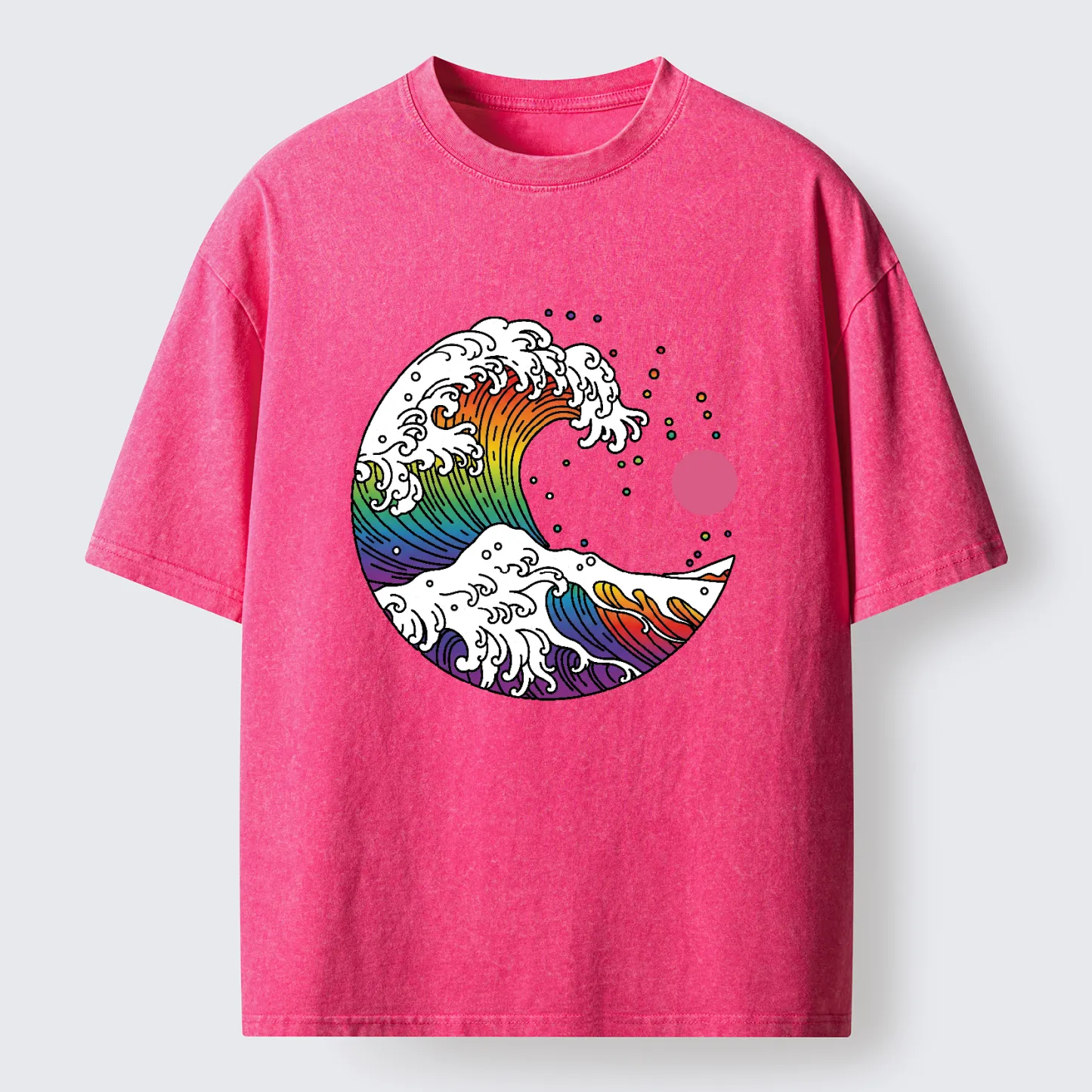 Tokyo-Tiger Rainbow Waves Washed T-Shirt