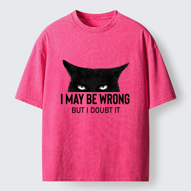 Tokyo-Tiger Confident Cat Attitude Meme Washed T-Shirt