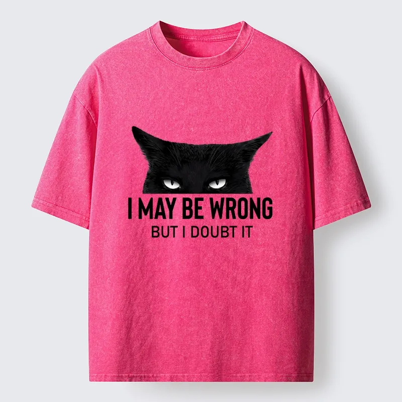 Tokyo-Tiger Confident Cat Attitude Meme Washed T-Shirt