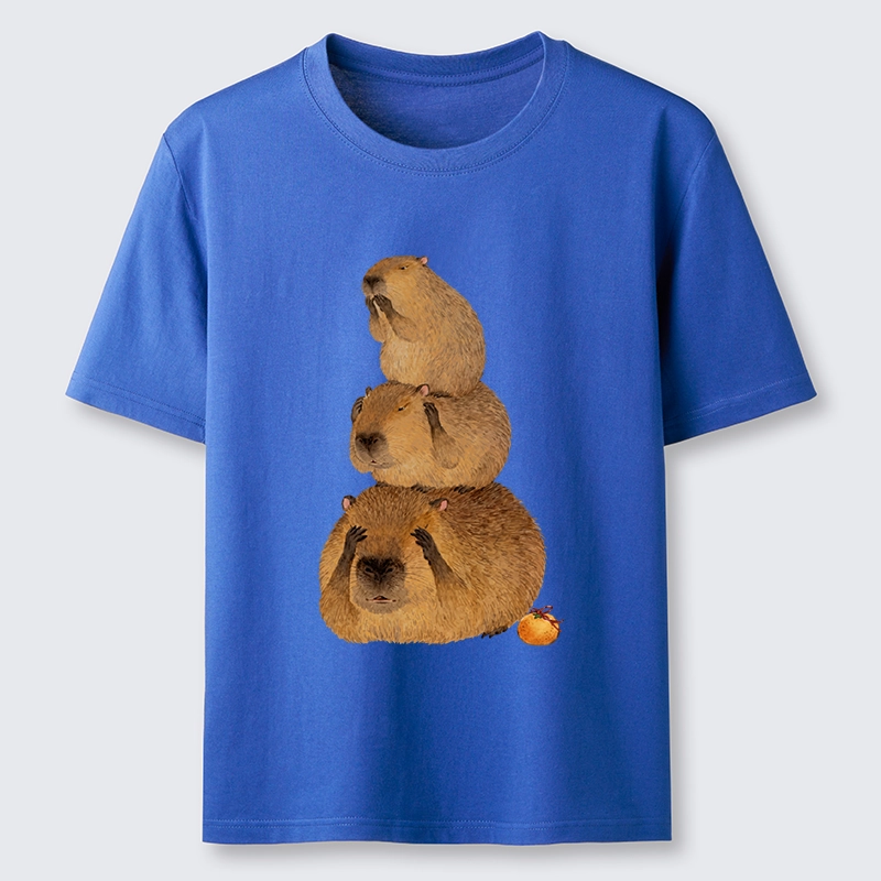 Tokyo-Tiger Capybara Hear No Evil Meme Classic T-Shirt
