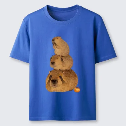 Tokyo-Tiger Capybara Hear No Evil Meme Classic T-Shirt