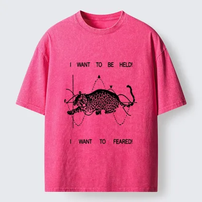 Tokyo-Tiger Relatable Cat Contradiction Meme Washed T-Shirt