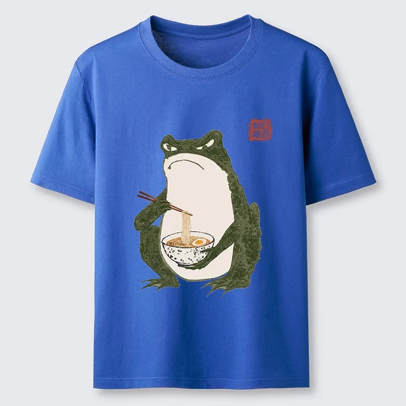 Tokyo-Tiger Grumpy Frog Loves Ramen Classic T-Shirt