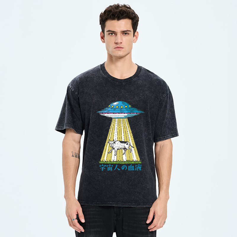 Tokyo-Tiger Alien Blood Washed T-Shirt