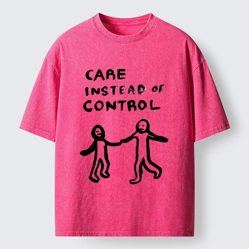 Tokyo-Tiger Choose Care Not Control Washed T-Shirt