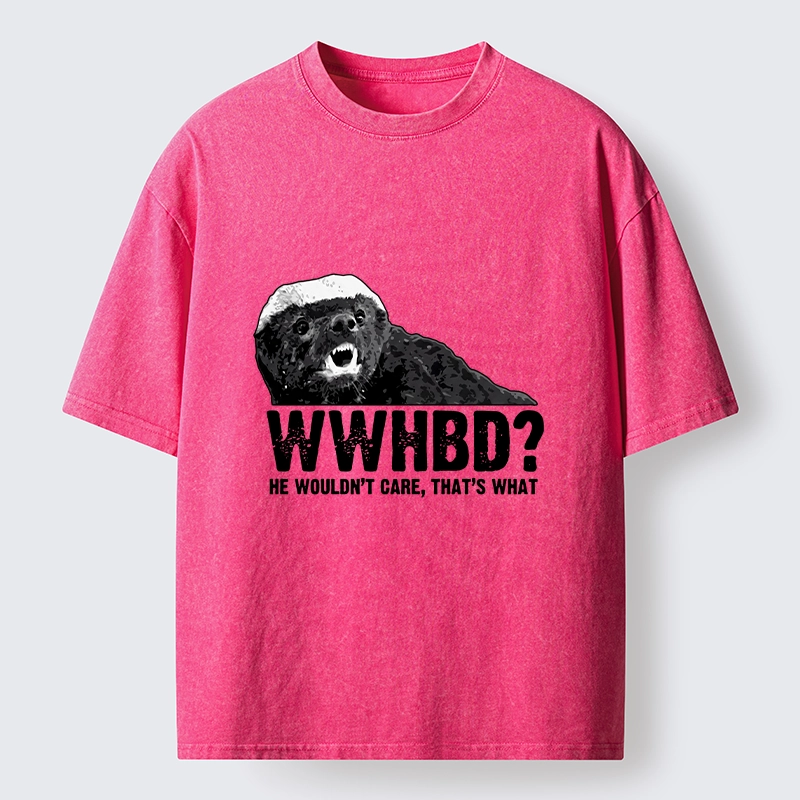 Tokyo-Tiger What Would Honey Badger Do Washed T-Shirt