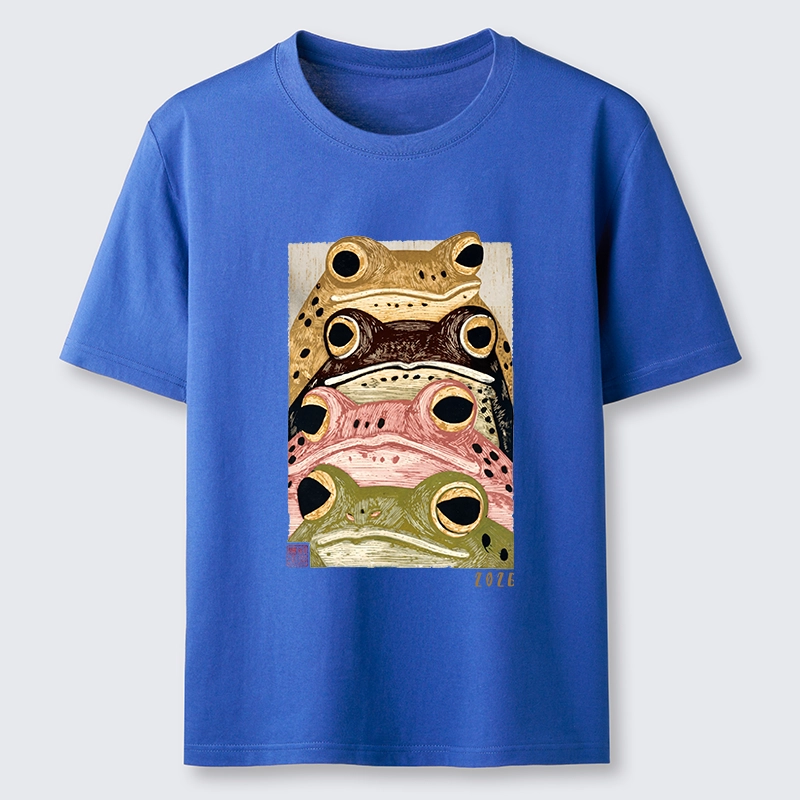 Tokyo-Tiger Whimsical Multi Colored Frog Art Classic T-Shirt