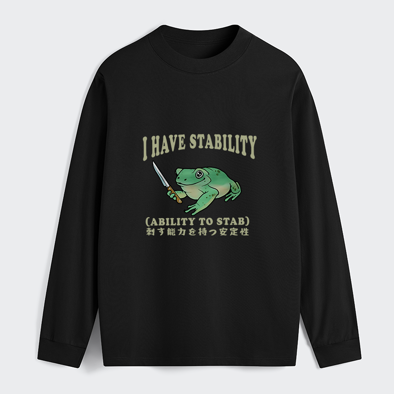 Tokyo-Tiger Mentally Stable Assassin Frog Classic Long Sleeve T-Shirt