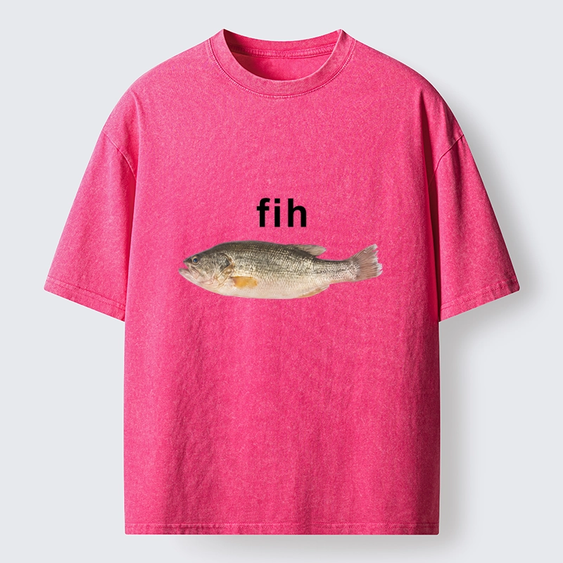 Tokyo-Tiger Fih The Fish Funny Meme Washed T-Shirt