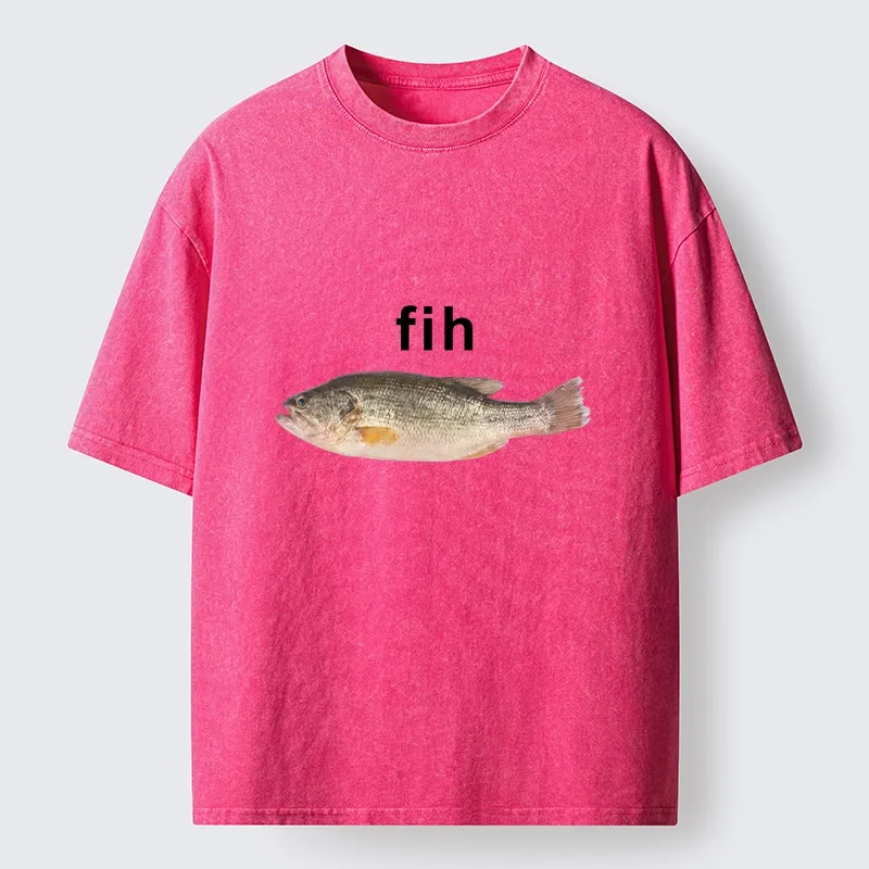 Tokyo-Tiger Fih The Fish Funny Meme Washed T-Shirt
