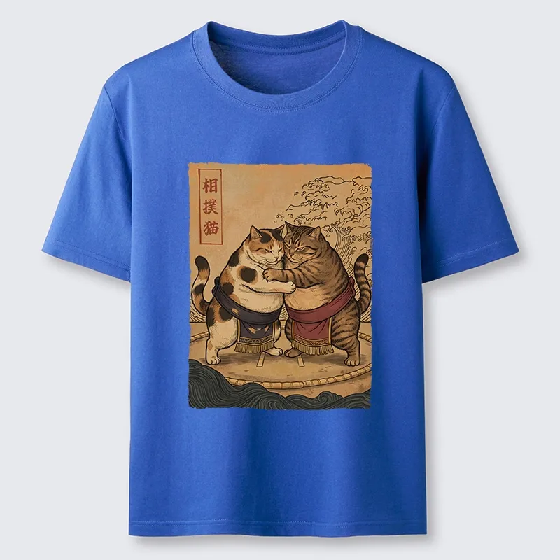 Tokyo-Tiger Sumo Cats Ready To Fight Classic T-Shirt