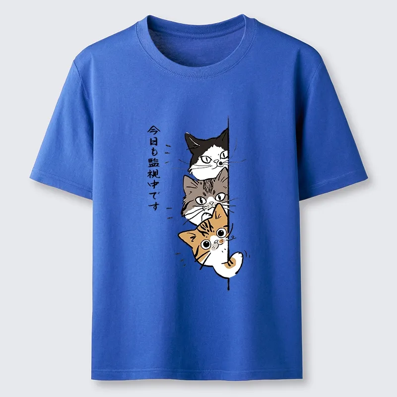 Tokyo-Tiger Funny Cat Surveillance Squad Classic T-Shirt