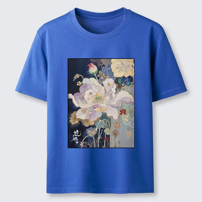 Tokyo-Tiger Golden Flower Bloom In The Night Classic T-Shirt