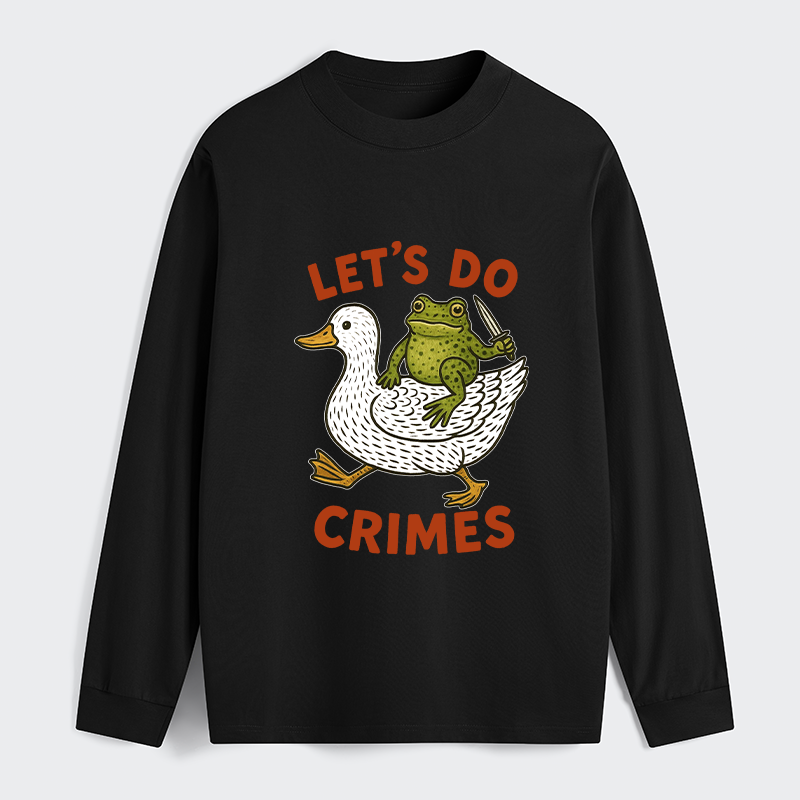 Tokyo-Tiger Frog Ready To Commit Crime Long Sleeve T-Shirt