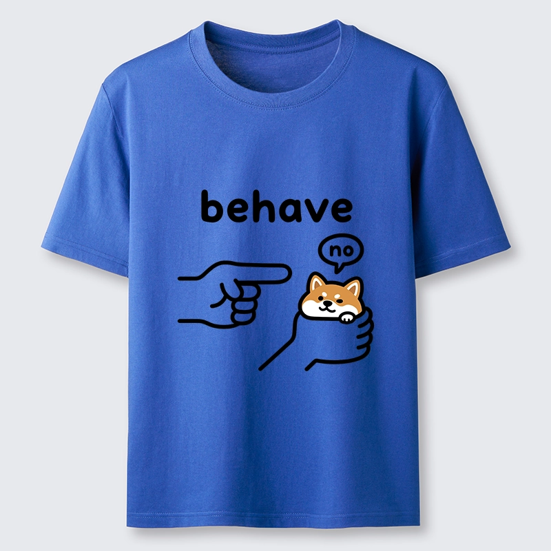 Tokyo-Tiger Funny Shiba Refusing To Behave Classic T-Shirt