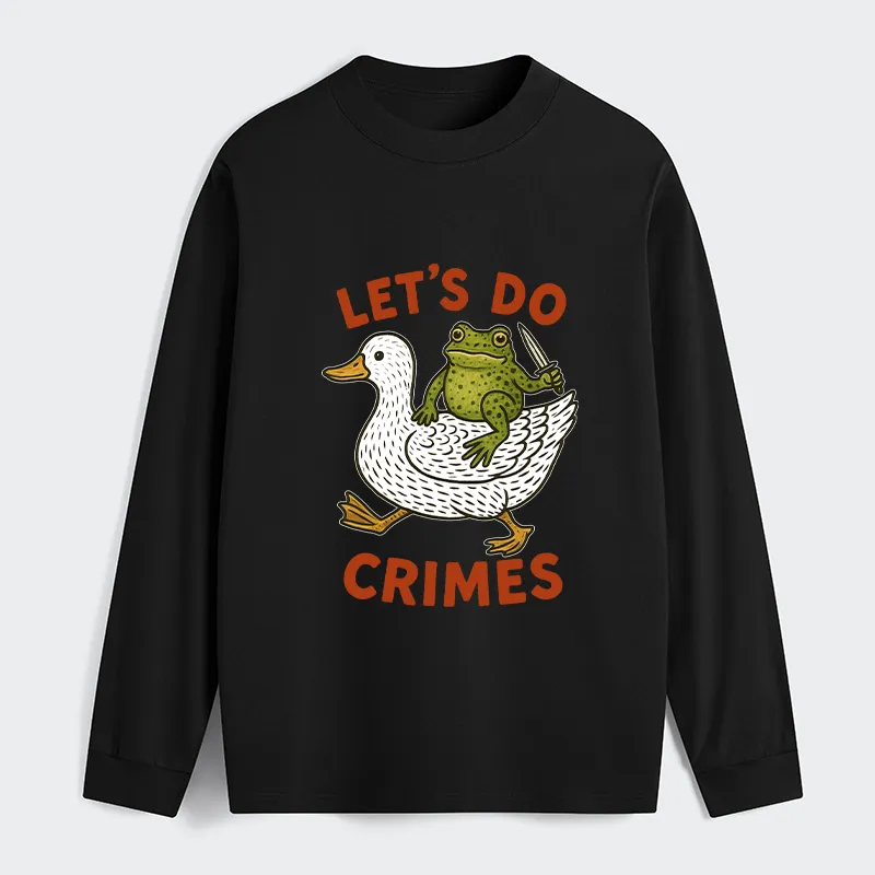 Tokyo-Tiger Frog Ready To Commit Crime Long Sleeve T-Shirt