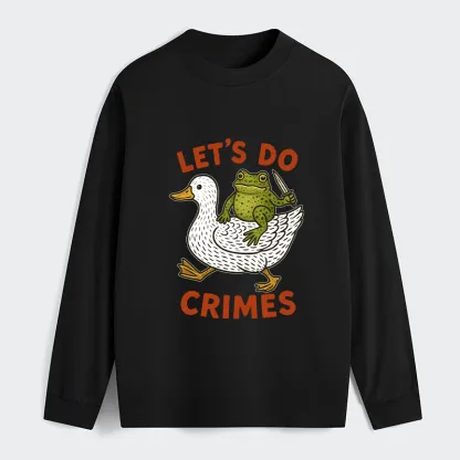 Tokyo-Tiger Frog Ready To Commit Crime Long Sleeve T-Shirt