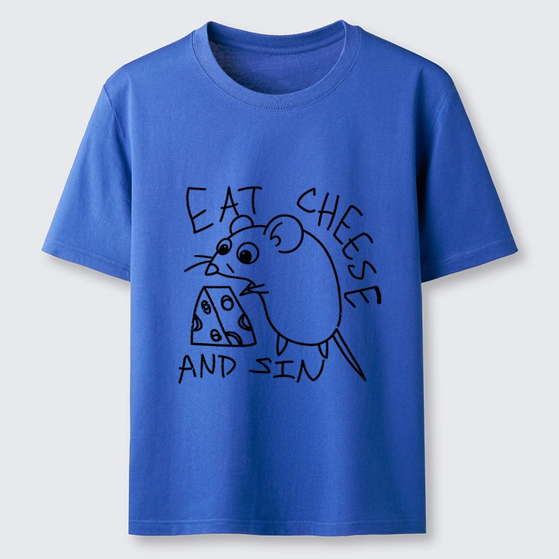Tokyo-Tiger Cheese Obsessed Mouse Funny Art Classic T-Shirt