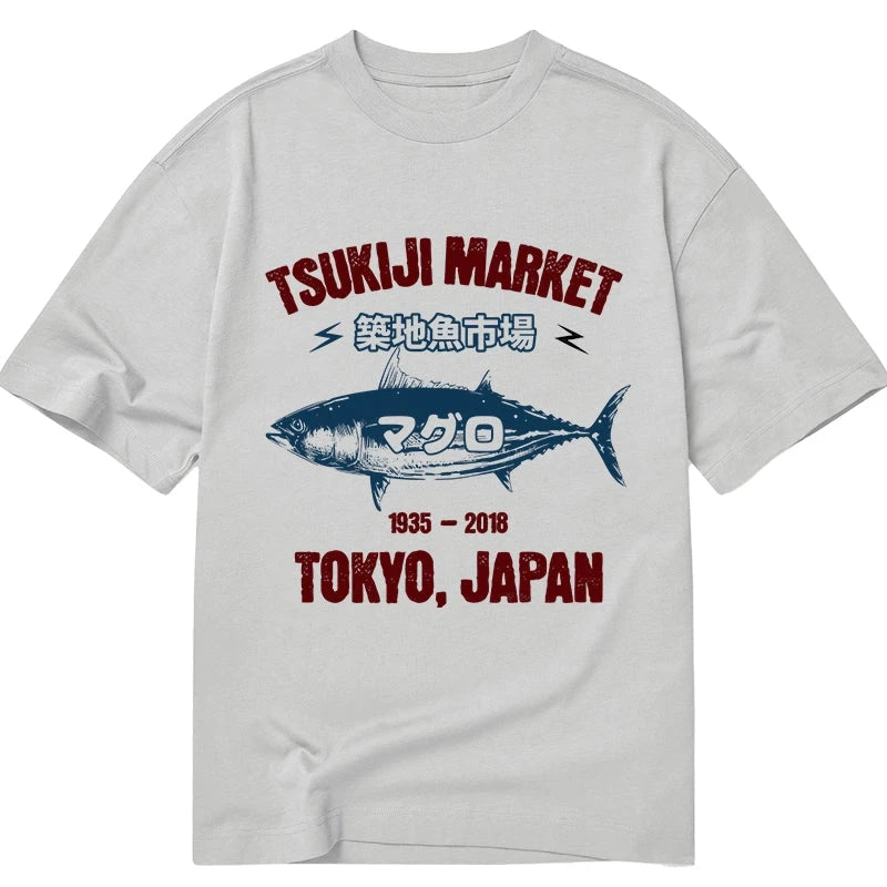 Tokyo-Tiger Japanese Tsukiji Fish Market Classic T-Shirt