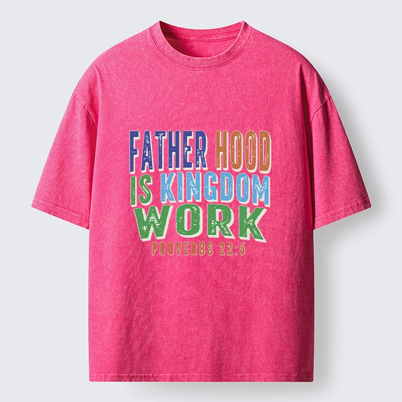 Tokyo-Tiger Dad Life Proverbs Quote Washed T-Shirt