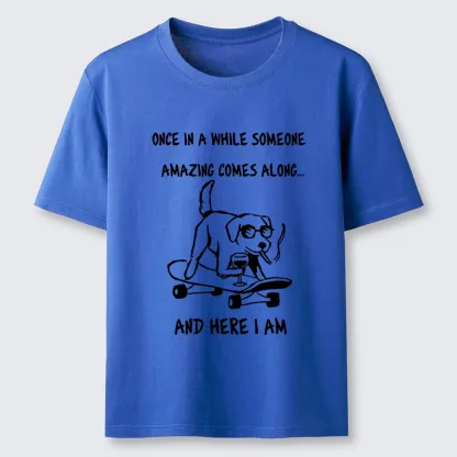 Tokyo-Tiger Cool Dog On Skateboard Funny Meme Classic T-Shirt