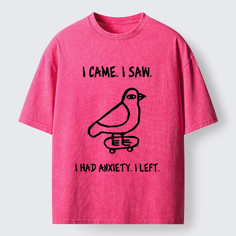 Tokyo-Tiger Funny Meme Bird Just Needs A Break Washed T-Shirt