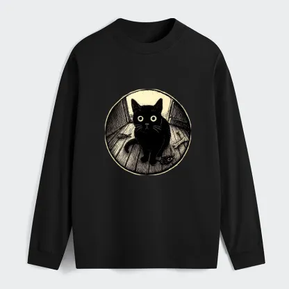 Tokyo-Tiger Waiting Black Cat Classic Long Sleeve T-Shirt