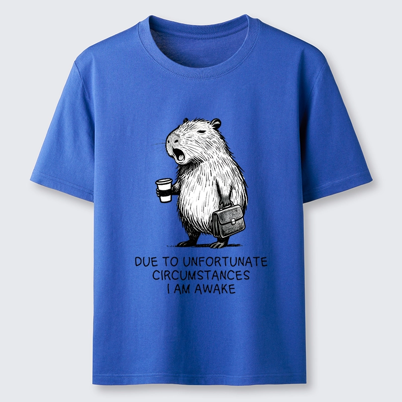 Tokyo-Tiger Capybara Is Awake Against Its Will Classic T-Shirt