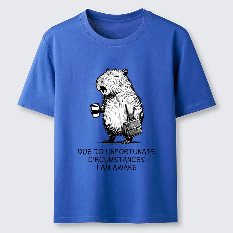 Tokyo-Tiger Capybara Is Awake Against Its Will Classic T-Shirt