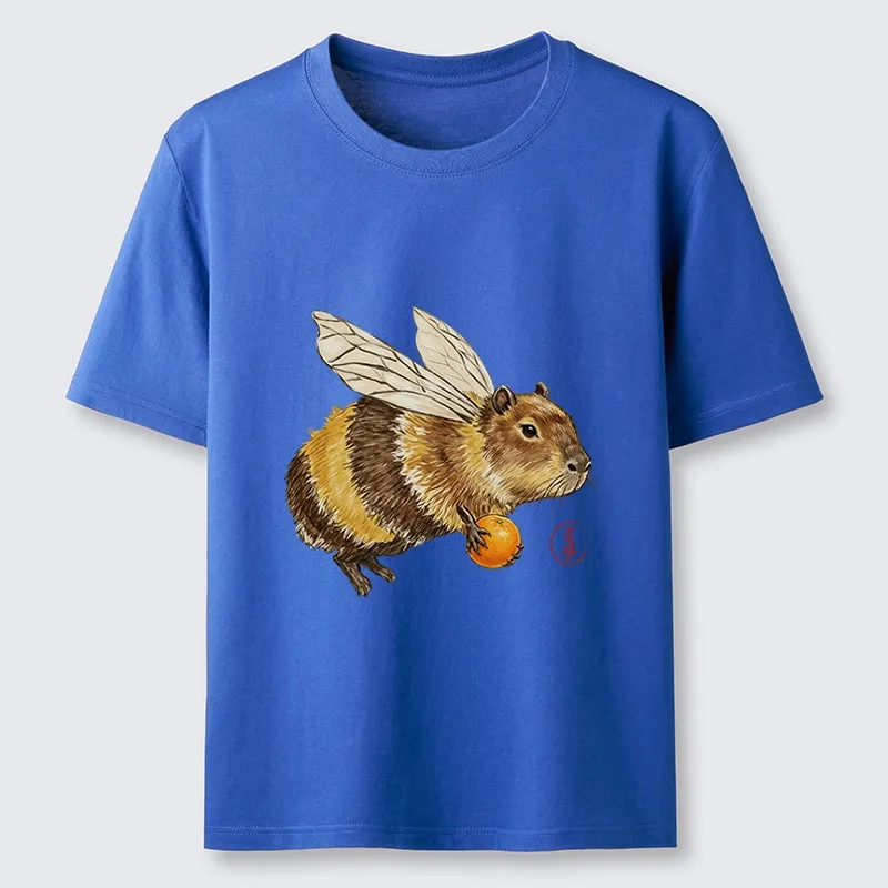 Tokyo-Tiger Funny Capybara Bee Meme Art Classic T-Shirt