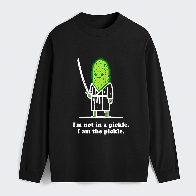 Tokyo-Tiger Funny Cucumber Samurai Classic Long Sleeve T-Shirt