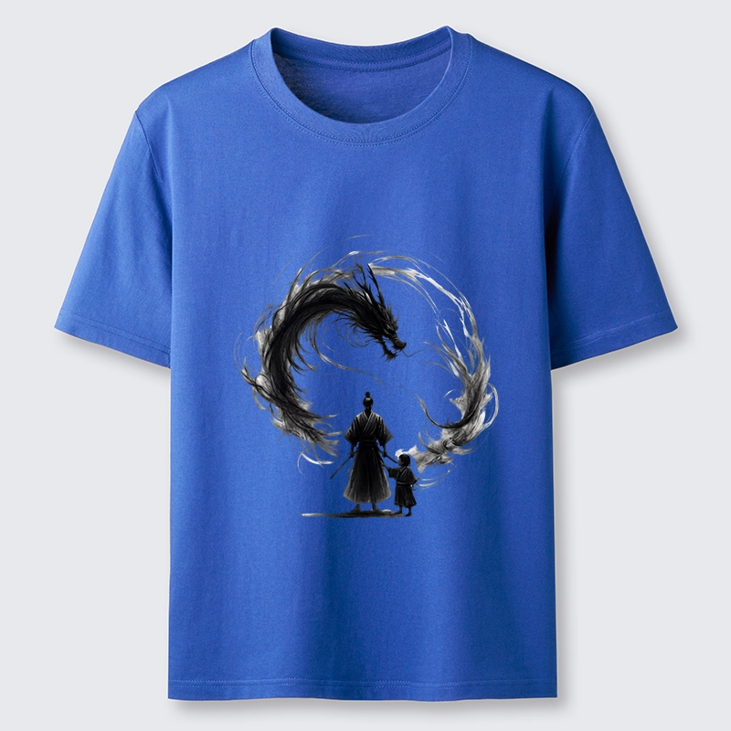 Tokyo-Tiger Samurai And Dragon Fatherhood Classic T-Shirt