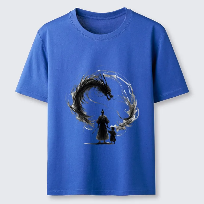 Tokyo-Tiger Samurai And Dragon Fatherhood Classic T-Shirt Sale