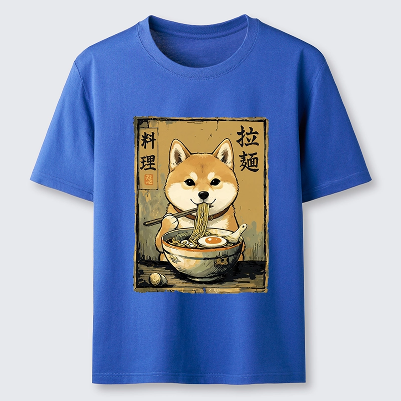 Tokyo-Tiger Shiba Inu Obsessed With Eating Ramen Classic T-Shirt