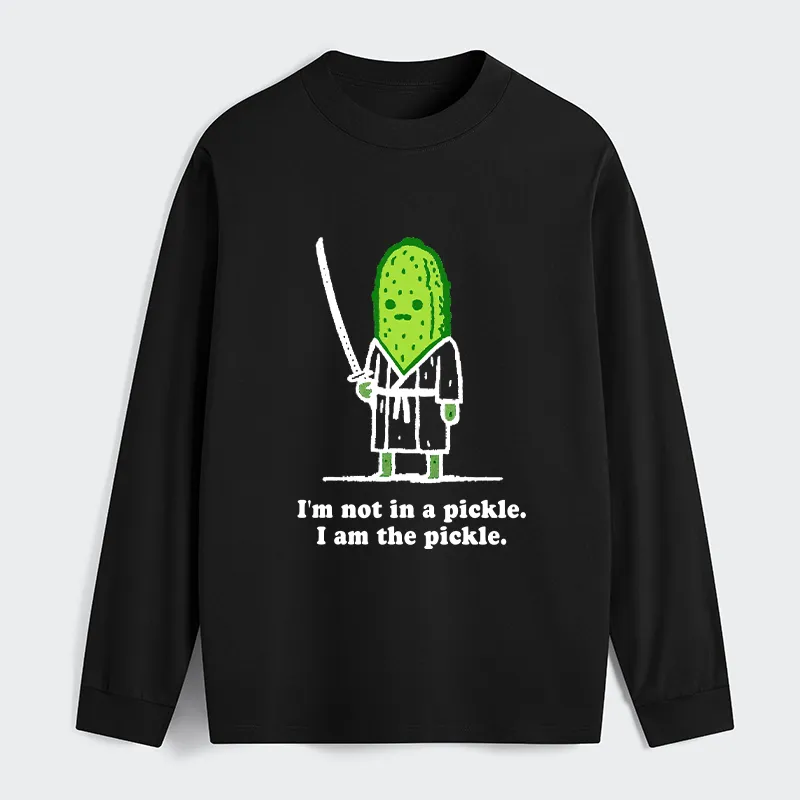 Tokyo-Tiger Funny Cucumber Samurai Classic Long Sleeve T-Shirt